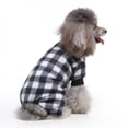thumbnail image 3 of Mdecor Pet Pajamas for Dogs Red Plaid Sweaters Soft Clothes, 3 of 6