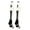 #51, variant on Player Id Number Socks Over the Calf White Black (#36, Large)