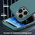 thumbnail image 5 of Magnetic Case for iPhone 14 Pro Case [Compatible with MagSafe] with Screen Protector, Liquid Silicone 3 Layers Full Covered Gel Rubber Shockproof Protective Case Cover 6.1 inch-Pine Green, 5 of 11