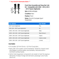 thumbnail image 2 of Front Strut Assembly and Sway Bar Link Kit - Compatible with 2008 - 2010, 2012 - 2013 Toyota Highlander 2009, 2 of 2