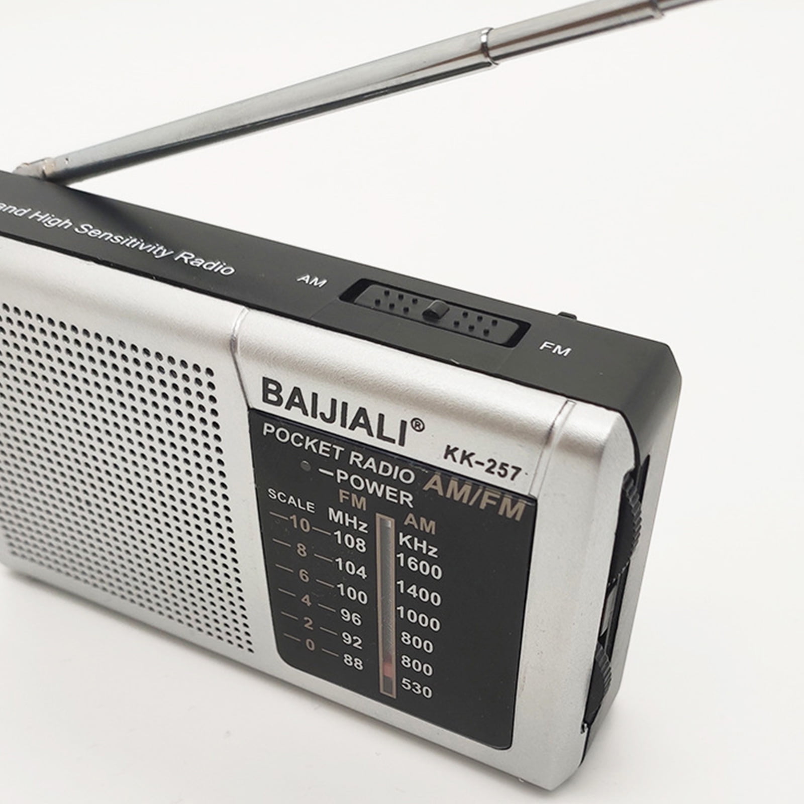 Mini AM/FM Radio AA Battery Powered Full-wave Band Emergency Radio ...