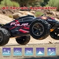thumbnail image 3 of 1:10 Large Rc Cars,18-Inch Remote Control Car Trucks with Lights,45+KM/H RC Off-Road Electric Truck, Includes 2 Rechargeable 2600mAh Batteries, Rc Cars for Adults & Boys, 3 of 8