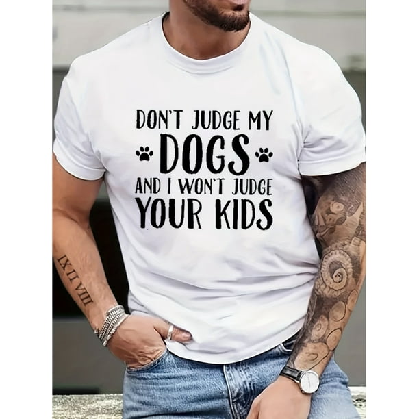 Fun Dog Lover's Tee - Humorous Graphic Print, Quick Drying, Breathable, Short Sleeve, Casual, Comfortable, Perfect for Running, Training, Spring, Summer, and Outdoor Activities