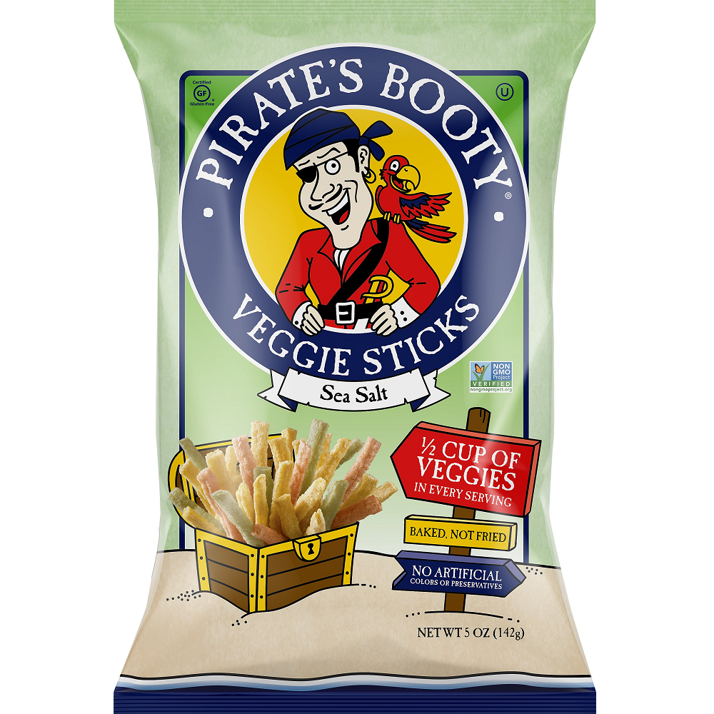 Pirate Brands Sea Salt Veggie Sticks, 5 oz [Pack of 12] - image 1 of 1