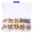 thumbnail image 1 of unbranded 180pcs/set Nut Screws Assorted Kit Brass Fasteners For Handyman Use, 1 of 5