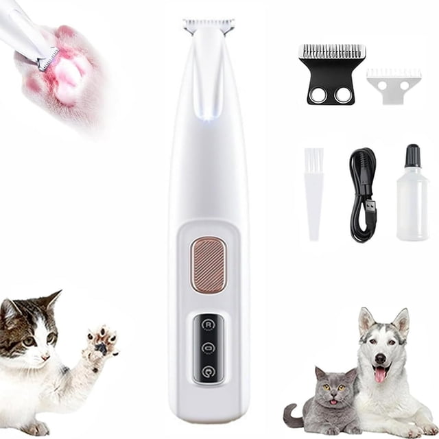HLONK Notdusk Calmclippers for Cats Electric Dog Trimmer Dog Clippers for Grooming Thick Hair Mini Clippers for Dog Feet Trimmer Dog Grooming Clipper Low Noise Dog Trimmer for Groomi