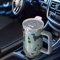 thumbnail image 6 of OBREWU Dogs with Wine and Glasses Tumbler with Handle and Lid,Dogs with Wine and Glasses 40oz Double Wall Vacuum Insulated Tumbler,Cups Gift for Women and Men, 6 of 7