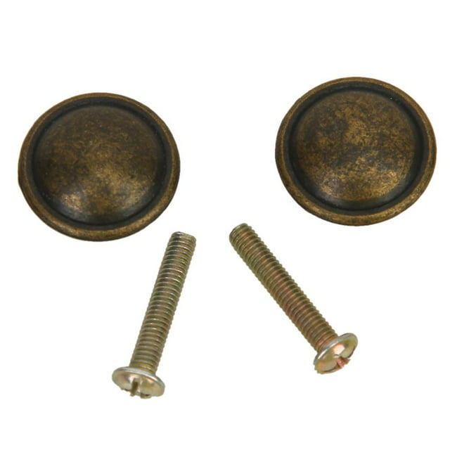 2 pomos antiguos de 20 mm para armario, cajón, armario, puerta, tirador manual