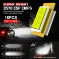 thumbnail image 4 of Compatible with Dodge Charger Sedan 4-Door 2006-2010 6000K LED Headlight Bulbs Hi/Low Lights, 4 of 12