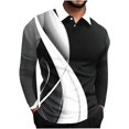thumbnail image 1 of Suéteres de Manga Corta de los Hombres Top de Solapa / Camisa Diseño Deportivo Casual, Tela Suave Transpirable para el Uso Diario Al Aire Libre de Invierno, 1 of 7