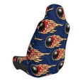 thumbnail image 2 of Wukai Bowling Ball And Flame Full Set Car Seat Covers with Soft Padding Universal Auto Front Seats Protector and Cushion Mat, 2 of 5