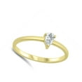 thumbnail image 4 of CHOOSE YOUR COLOR Clear CZ Traditional Promise Ring .925 Sterling Silver Band White Female Size 10, 4 of 4