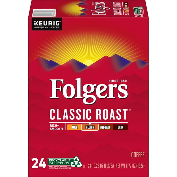 folgers k cups classic roast 100 count