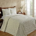 thumbnail image 1 of Better Trends BSFL2PCTWSA Better Trends Collection Florence Ensemble Couvre-Lit 100 % Coton pour Lit Jumeau en Sauge, 1 of 1