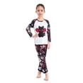 thumbnail image 3 of xiaxaixu Halloween Pajamas for Family Cute Black Cat Print Long Sleeve Raglan Tops + Pants Set Fall Sleepwear, 3 of 10