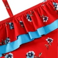 thumbnail image 6 of MXIEZI Kids Girls Summer Beach Spa Bikini Bathing Suit 5-12 Years for Toddler Girls One Piece Swimsuits Hawaiian Ruffle Swimwear, 6 of 9