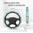 thumbnail image 5 of Haiem Sea and Fish Print Steering Wheel Cover 15 Inches for Women Men, Neoprene Anti-Slip Steering Wheel Grip Wrap Car Accessories Protective Case Cover for Vehicle Truck SUV, 5 of 8