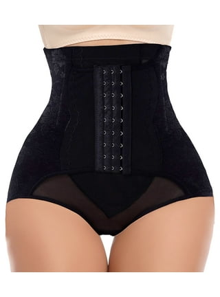 MISS MOLY Sexy Underwear for Women High Waist Thong Shapewear Tummy Control  Cincher Black