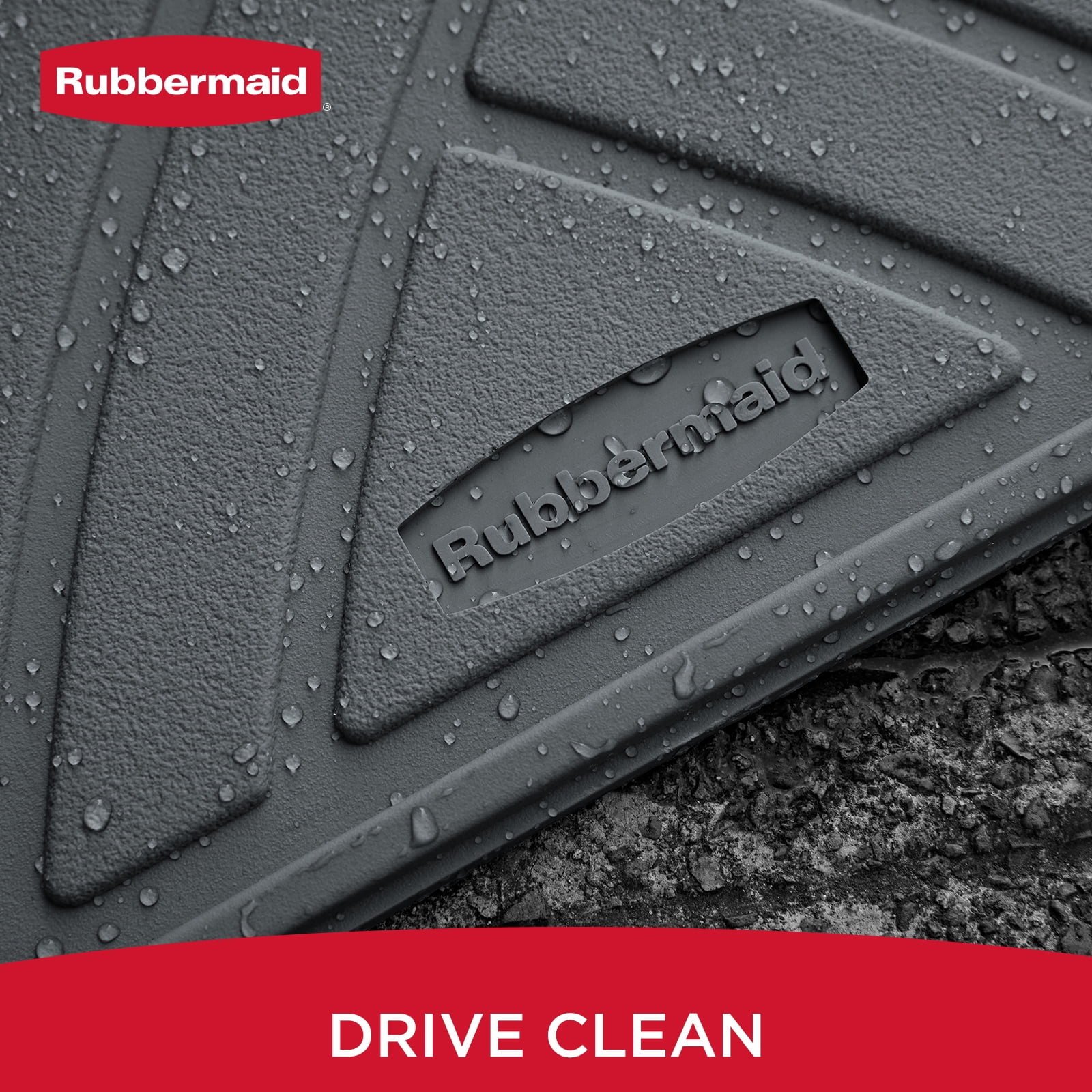 Rubbermaid Car Floor Mats Set, Lightweight Floor Mats,All-Weather Rubber  Car Mats, Non-Slip, Easy to Clean, Universal Fit for Cars, Trucks & SUVs, Gray