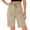 Khaki, variant on uublik Short Pants for Women Summer Comfy Elastic Waist Drawstring Casual Shorts with Pockets, Khaki
