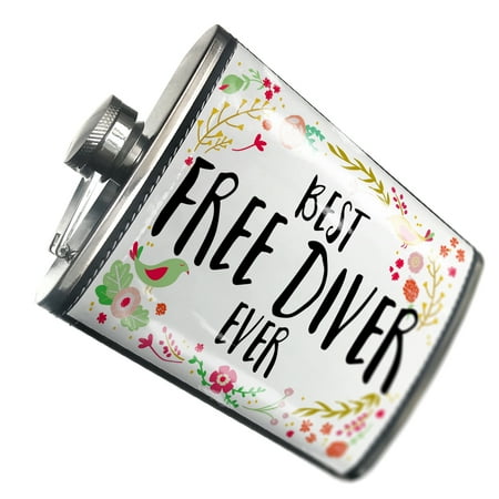 

NEONBLOND Flask Happy Floral Border Free Diver