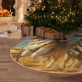 thumbnail image 5 of Rateoe Farm Corgi German Shepherd Pattern Christmas Tree Skirt with Ties , Christmas Tree Decorations, Farmhouse Christmas Decor Xmas Holiday Decorations-30", 5 of 6
