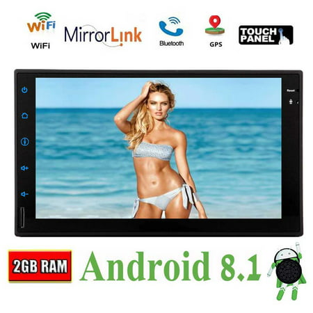 Eincar 2 Din Android 8.1 Oreo System with Octa Core CPU Processor,7 Inch Capacitive Touch Screen with 1024*600 HD Resolution Support GPS Navigation Bluetooth 1080P Video 3G/4G Internet