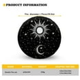 thumbnail image 5 of Yuyamidu Sun and Moon Spare Tire Cover Black Wheel Cover for Trailer, RV, SUV, Truck and Many Vehicle 14-19" Universal Wheel Protective Covers, 5 of 5