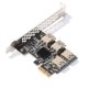 thumbnail image 1 of Sywqhk Adaptador PCI-E a PCI-E PCI-Express 1x a 16x 1 a 4 USB 3.0 Tarjeta vertical para minería, 1 of 9