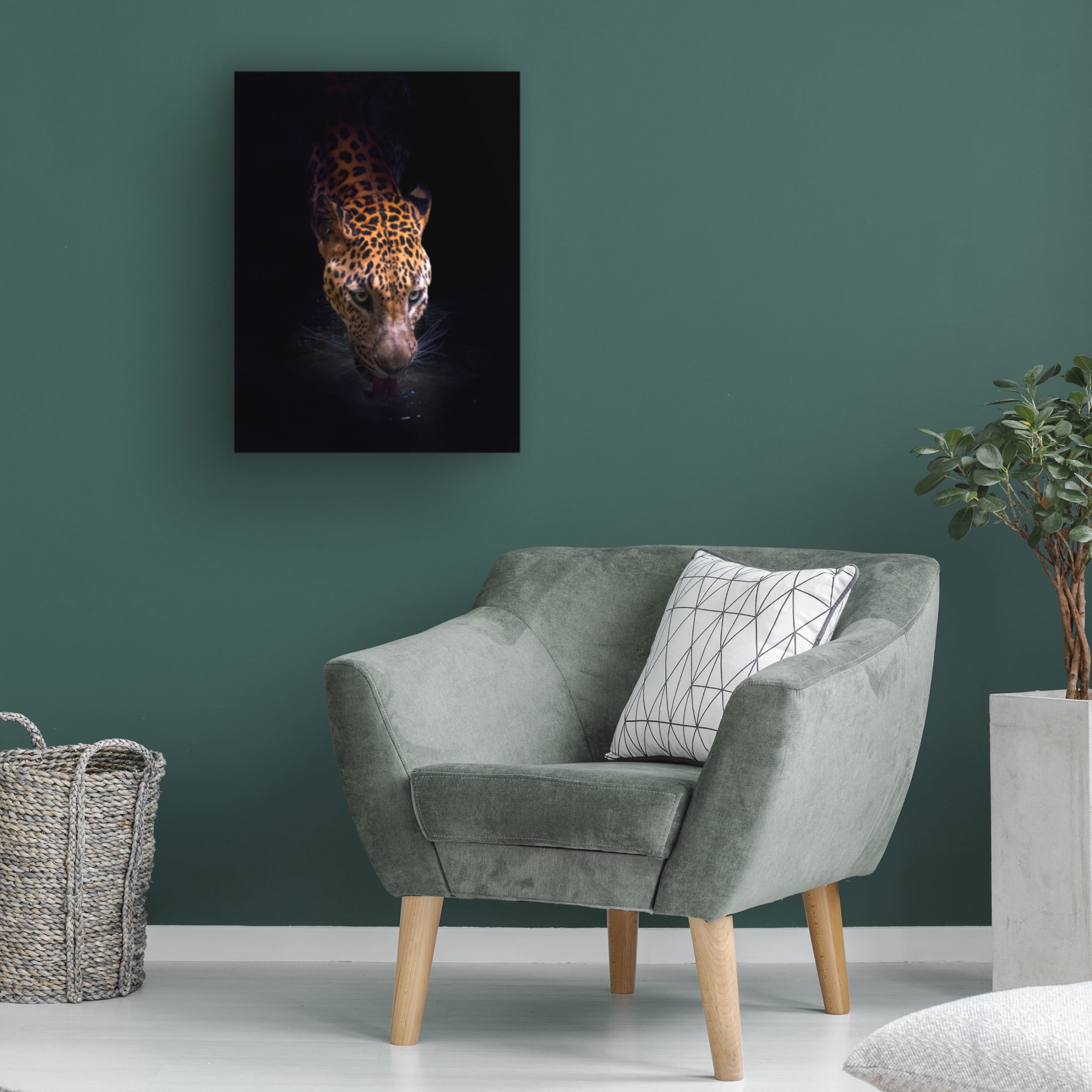 Canvas Wall Art - Antonyus Bunjamin (Abe) 'Drinking' Wall Art for Living Room, Bedroom, or Office Décor by Trademark Fine Art - 14 x 19 Inches