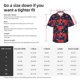 thumbnail image 5 of Balery Rose Flower Camisas hawaianas de manga corta para hombre, camisas playeras de corte holgado, camisas de vacaciones con botones,X-Large, 5 of 7