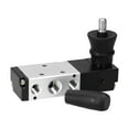 thumbnail image 3 of Lever Valve,Air Hand Valve Manual Air Pt 5 Way 1/4'' Pt 5 Operated Valve Pneumatic 5 Way 3 Hand Operated Valve Pneumatic 1/4'' Pt 3 Position Air Way 3 Position Valve Pneumatic Valve Buzhi Valves., 3 of 7