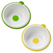 Dr. Brown's Designed To Nourish 2 Pack Feeding Bowls - Green/Yellow