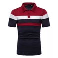 thumbnail image 1 of Sanfu®polo A Rayas De Tres Colores Playera Informal De Moda, 1 of 7