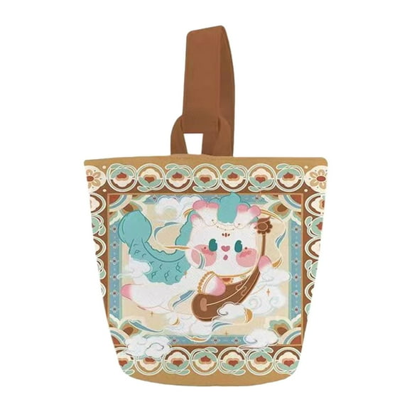 Bolso de lona con diseño de dragón, bolso de hombro, ligero, multiusos, con asa superior para mujer, a la moda, bolsa de compras, bolsa de comestibles Estilo B Sunnimix Tote de lona