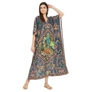 Gypsie Blu Women Plus Size Kaftan Dress Casual Maxi Evening Caftan Summer Dresses Online