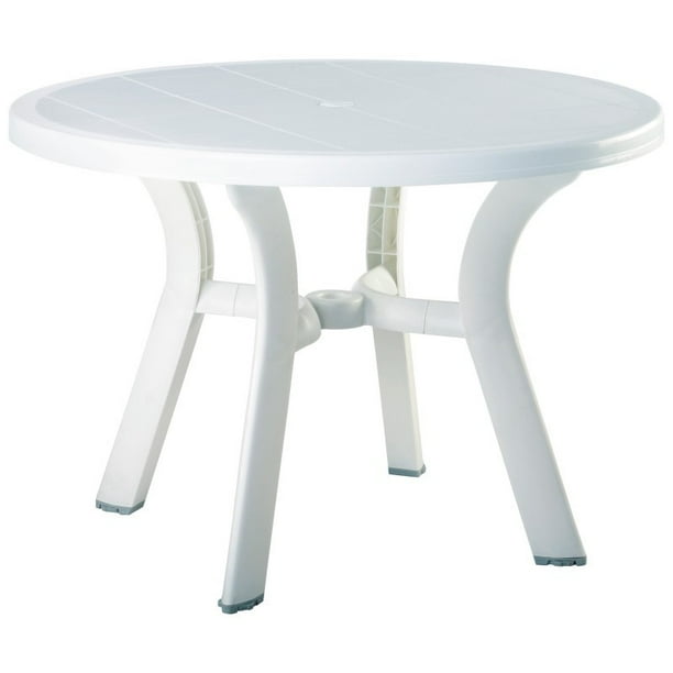 Truva Resin Round Dining Table 42 Inch White Com Truva Resin Round Dining Table 42 Inch, White Round Dining Table 42