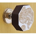thumbnail image 2 of IBA Indianbeautifulart Red Engraved Knobs Wooden Cupboard Door Knobs Pull Handle Pack of 10, 2 of 3