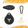 thumbnail image 2 of Uxcell Poop Bag Clip, Poop Bag Holders for Leashes Dog Waste Carrier Holder with Clip Hands-Free, (Black, 2 Pcs), Intended for Running / Walking / Bicycle / Easy Carrier, 2 of 7
