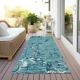 thumbnail image 6 of Addison Rugs Chantille Indoor/Outdoor Transitional Stripes Teal Washable Runner Rug, 2'3" x 7'6", 6 of 6