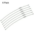 thumbnail image 2 of Unique Bargains 150mm Length PVC Coated Stainless Steel Keyring Loop Cable Silver 6 Count, 2 of 6