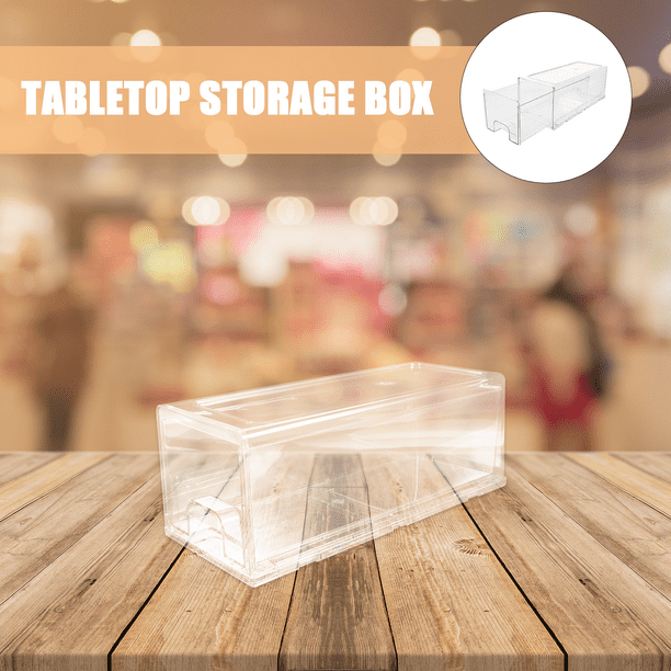 PTOOTP Organizador De Cajones De Plástico Transparente Para Escritorio Con Práctico Y Duradero