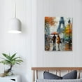 thumbnail image 4 of COMIO Visual Art Decor Pink Abstract Paris Canvas Wall Art Romance Couple Sakura Blossoming Eiffel Tower Picture Canvas Prints Wall Art Gallery Wrapped Picture for Living Room Woman Bedroom, 4 of 5