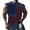 Blue, variant on Men's Vintage American Flag Sleeveless Tank Top, Distressed Print Casual Muscle Shirt for Gym and Daily Wear