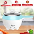 thumbnail image 2 of Brentwood HP-3015BL 1.6-Qt. 600-Watt Stainless Steel Electric Hot Pot Cooker and Food Steamer with Swivel Base, 2 of 9