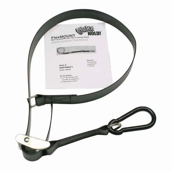 Quakehold! Flex Mount Fastener, Black, 100 lb. RDFMMIC1