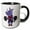 Black/White, variant on 3drose, Funny Cute Strong Rhino Bodybuilder Lifting Weights Cartoon, 11oz Mug
