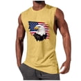 thumbnail image 3 of DIOAZUD Mens Tank Tops USA Eagle of Freedom 4th of July Tank Top Summer Beach Patriotic Muscle Sleeveless Shirts, 3 of 6