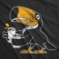 thumbnail image 2 of Mens Toucan Two Cans T Shirt Funny Beer Drinking Tropical Bird Tee for Guys Graphic Tees, 2 of 9