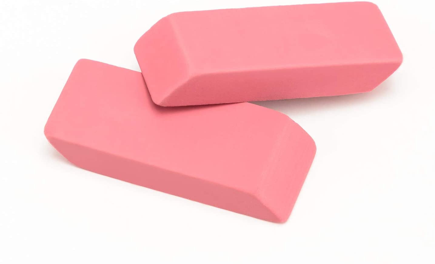 Rectangular Erasers for Office, Pink, Art Eraser for Drawing, Stationery Supplies, 24 Count